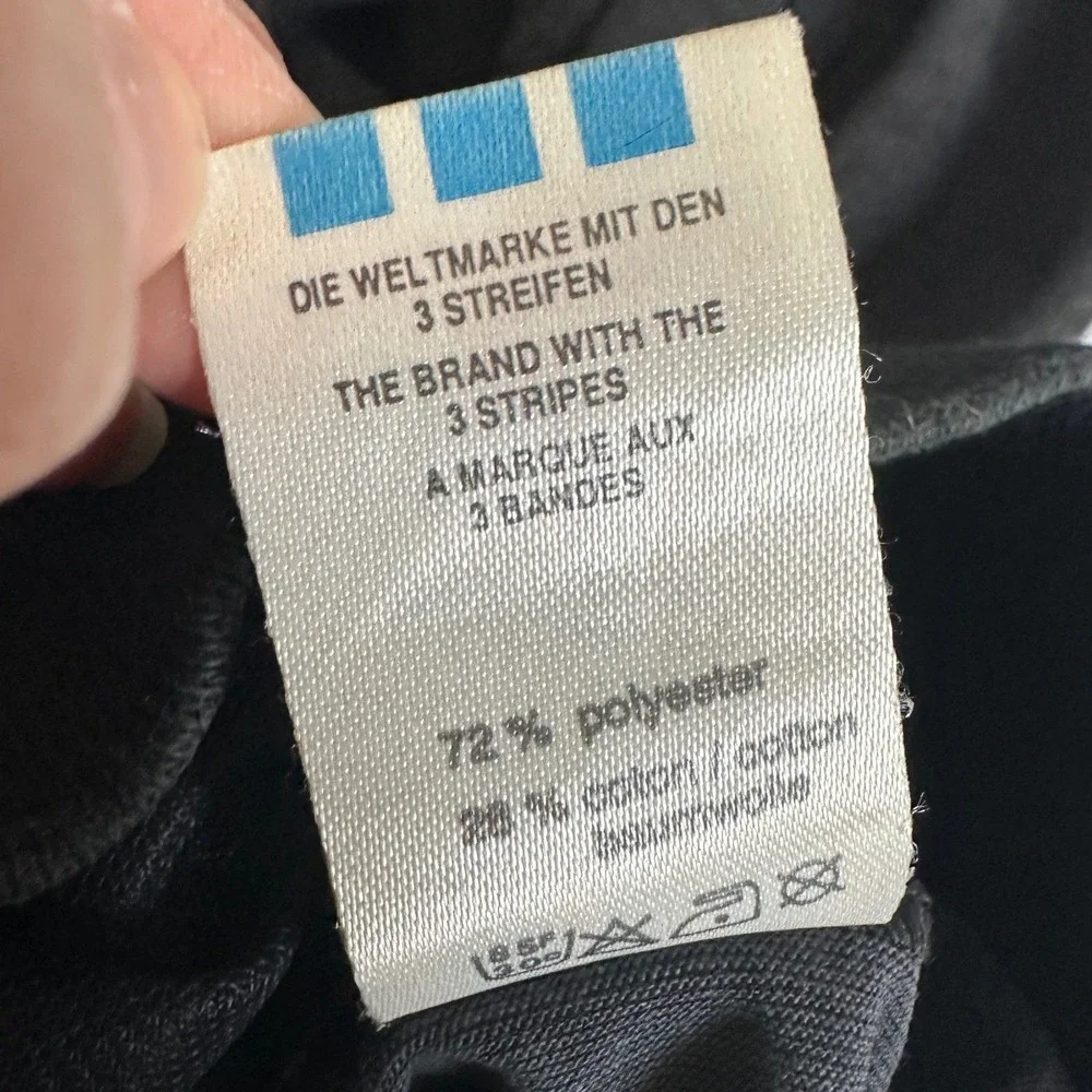 Vintage 90s Adidas Trefoil Triacetate Tracksuit Set Jacket Pants Black Teal‎ M/L